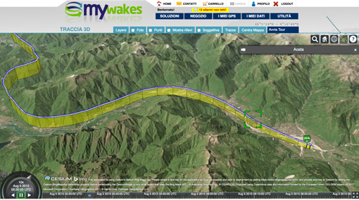 personalizza le mappe della piattaforma di tracciamento con modelli 3D, livelli, kml, kmz di google earth e file gpx di garmin