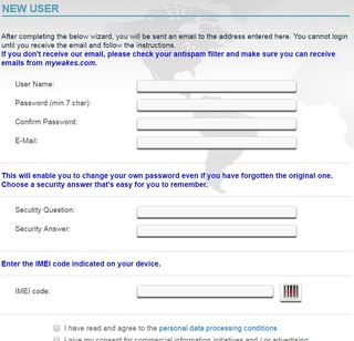 register your GPS tracker on mywakes geo localization platform