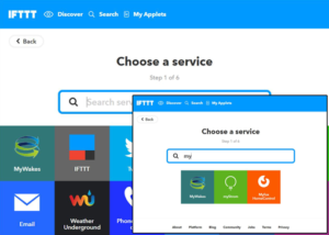 ifttt search service channel