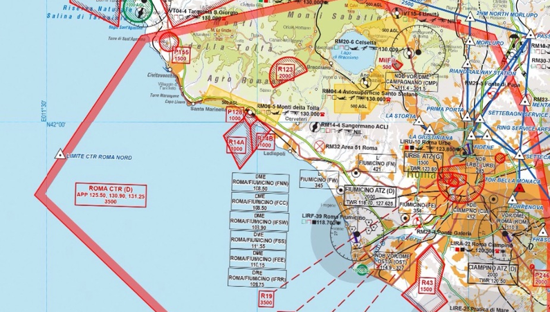 Nuova Cartografia Aeronautica VFR 2018